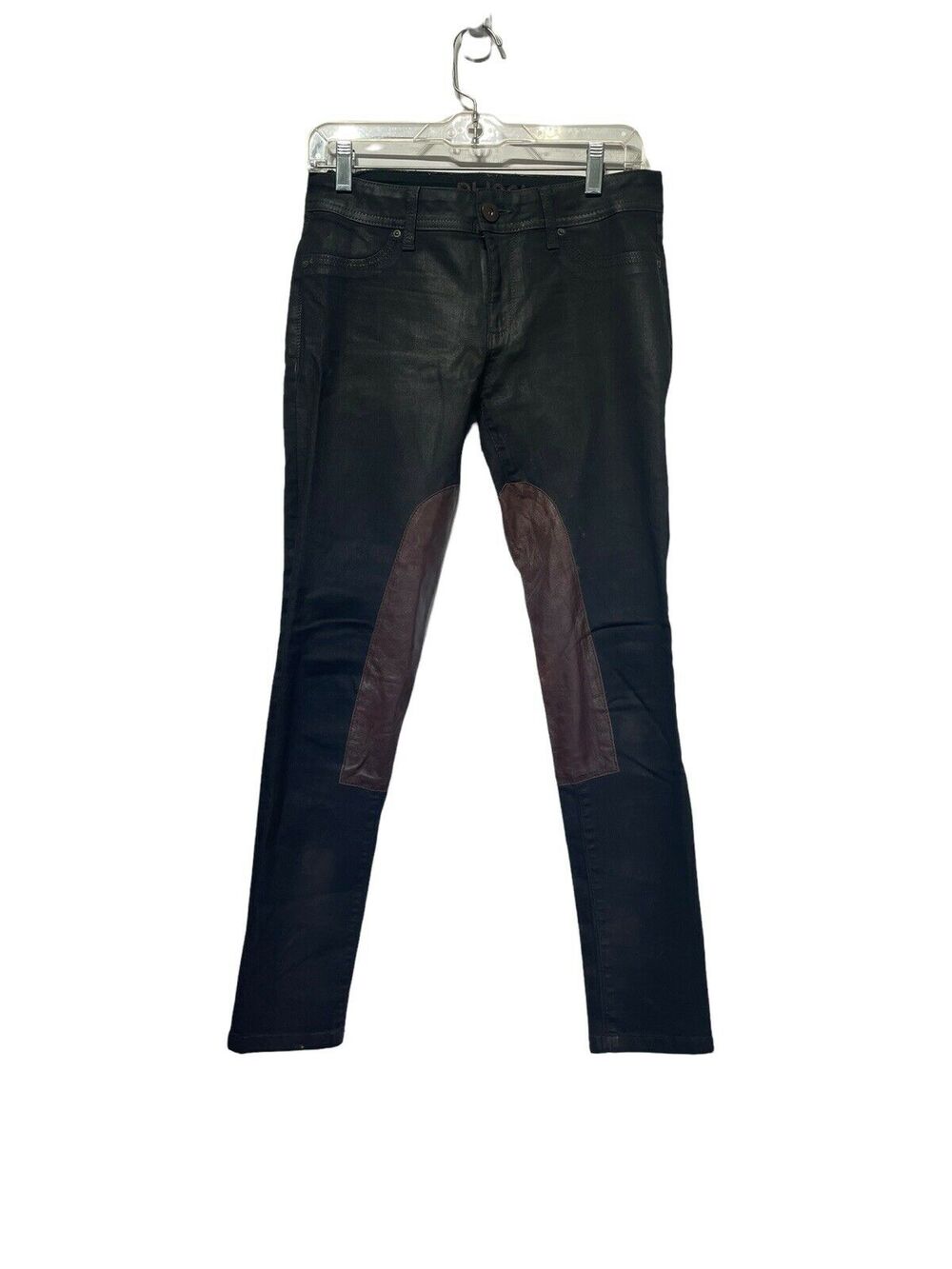 dl1961 olivia brown leather patch riding pants Size 27